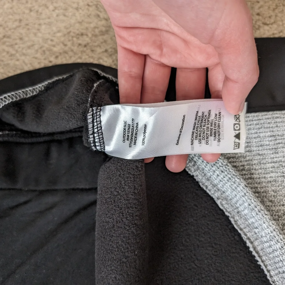 Eddie Bauer Gray/Black Full Zip Knit Jacket NWT - Picture 6 of 9